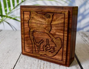 Artistic Wood Utility Box