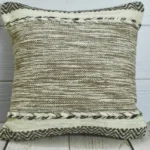 Boho farmhouse macrame throw pillow