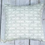 Boho farmhouse macrame throw pillow