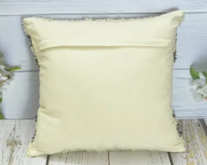 Boho farmhouse macrame throw pillow