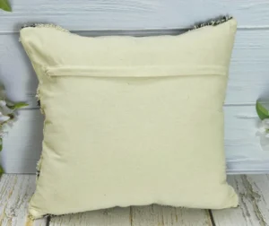 Boho farmhouse macrame throw pillow