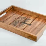 Breakfast Plate Wooden Serving Tray