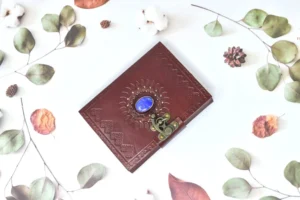 Elegant gift large leather sketchbook