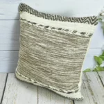 Farmhouse woven throw pillow cover