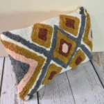 Farmhouse woven throw pillow cover