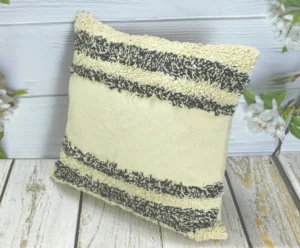 Farmhouse woven throw pillow cover