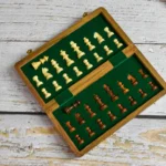 Folding chess board with storage