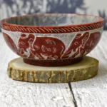 India House floral soapstone bowl