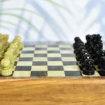 India wooden chess board storage