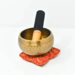 Leather covered stick singing bowl