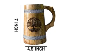 Personalized Wooden Beer Tankard