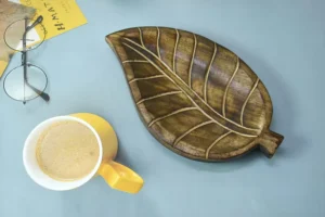 Round Mango Wood Serving Tray