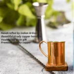 Traditional copper mugs set gift