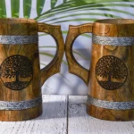 Viking Style Wood Tankard