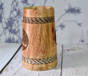 Viking Tankard Wooden Cup