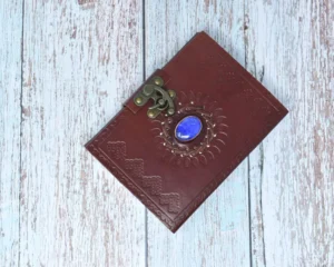 Vintage leather diary Seven Stone