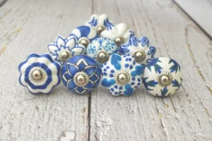 Antique brass drawer knobs