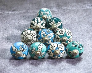 Antique brass drawer knobs