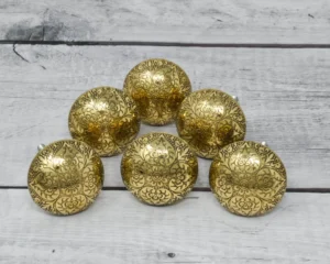 Antique brass drawer knobs