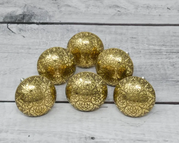 Antique brass drawer knobs