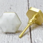 Antique brass drawer knobs