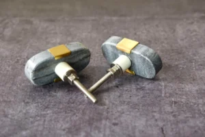 Antique brass drawer knobs