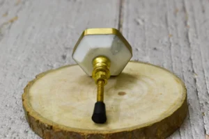 Antique brass drawer knobs