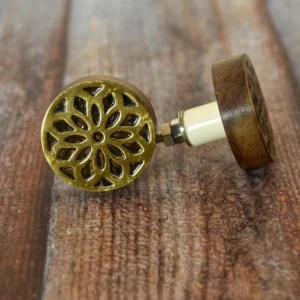 Antique brass drawer knobs