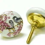 Antique brass drawer knobs