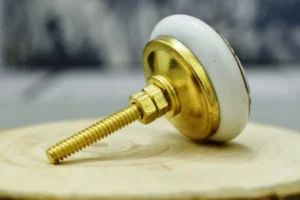 Antique brass drawer knobs