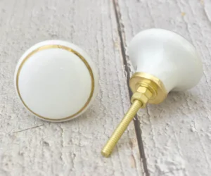 Antique brass drawer knobs