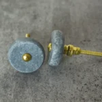 Antique brass drawer knobs