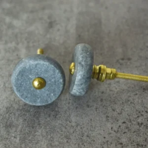 Antique brass drawer knobs