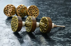 Glass crystal closet knobs