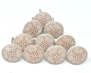 Glass crystal closet knobs