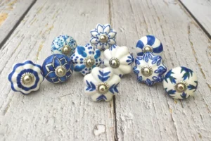 Glass crystal closet knobs