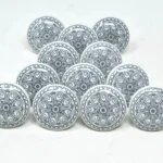 Polished nickel cabinet knobs