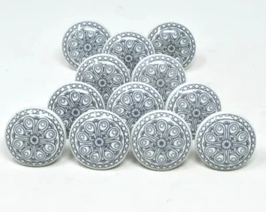 Polished nickel cabinet knobs