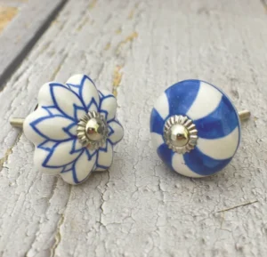 Vintage ceramic dresser knobs