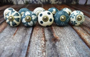 Vintage ceramic dresser knobs