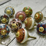 Vintage ceramic dresser knobs