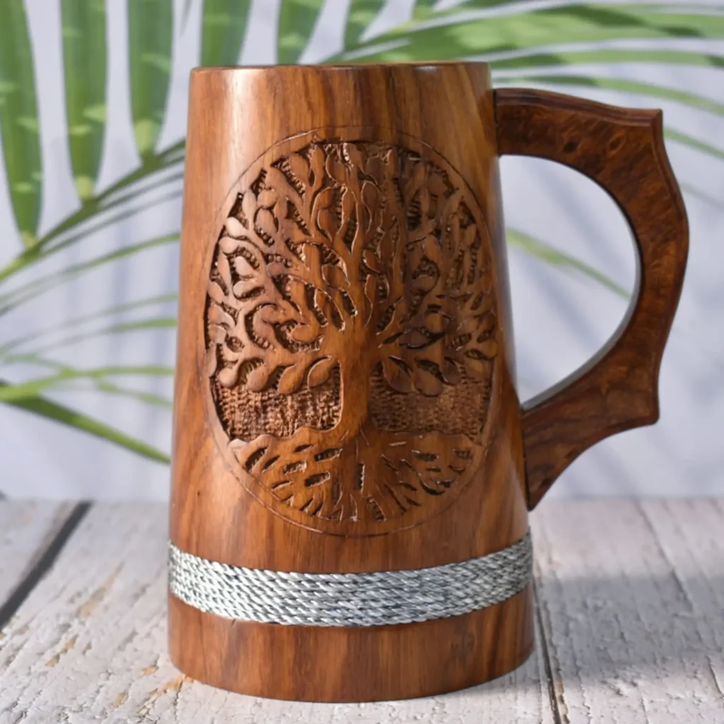 wooden Beer Mugs
