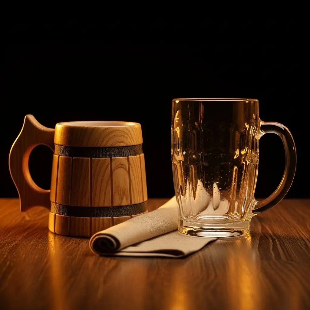 Sheesham wood beer mug