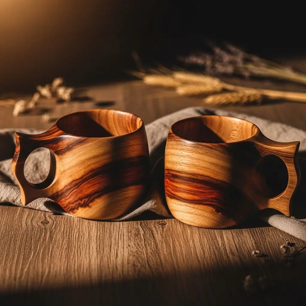 Artisans shaping wood into objects designed for use, durability, and balance