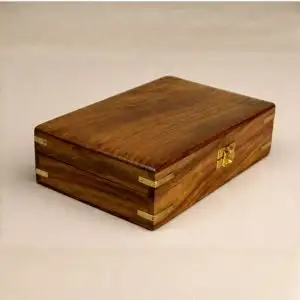 India House-Handmade Wooden Box Keepsake Jewelry Organizer & Storage- 8×5 inch