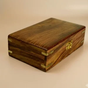 India House-Handmade Wooden Box Keepsake Jewelry Organizer & Storage- 8×5 inch