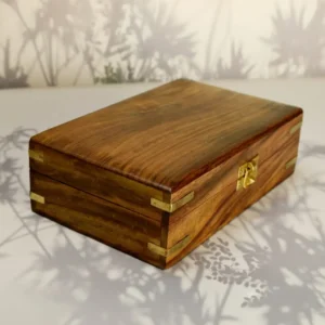 India House-Handmade Wooden Box Keepsake Jewelry Organizer & Storage- 8×5 inch