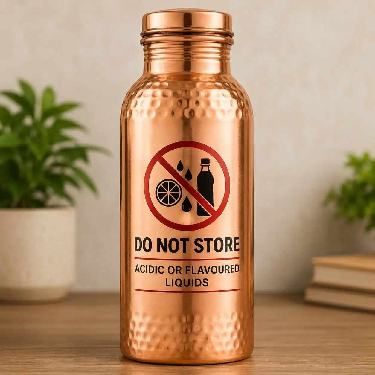 No acidic liquids