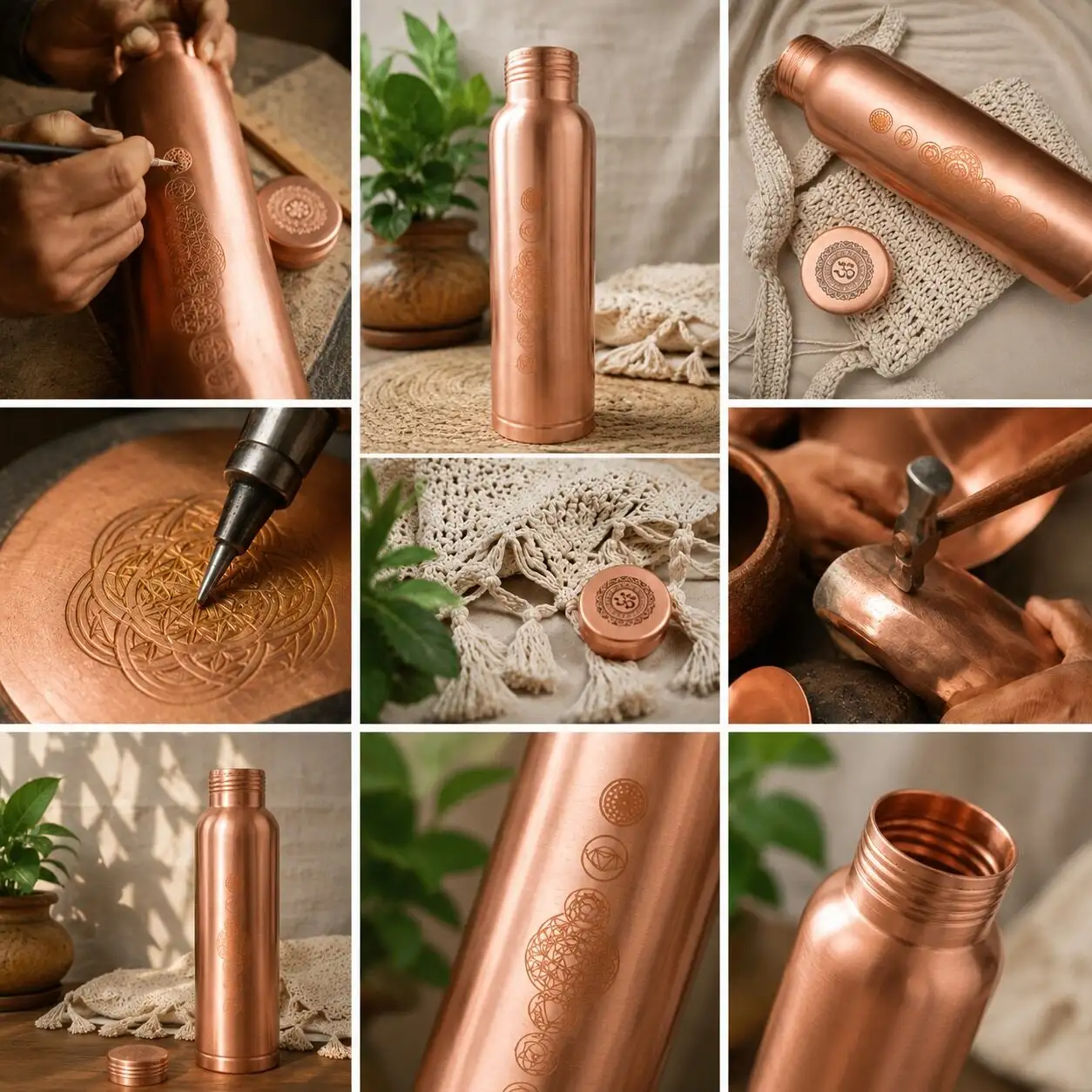 Handmade Copper Bottle