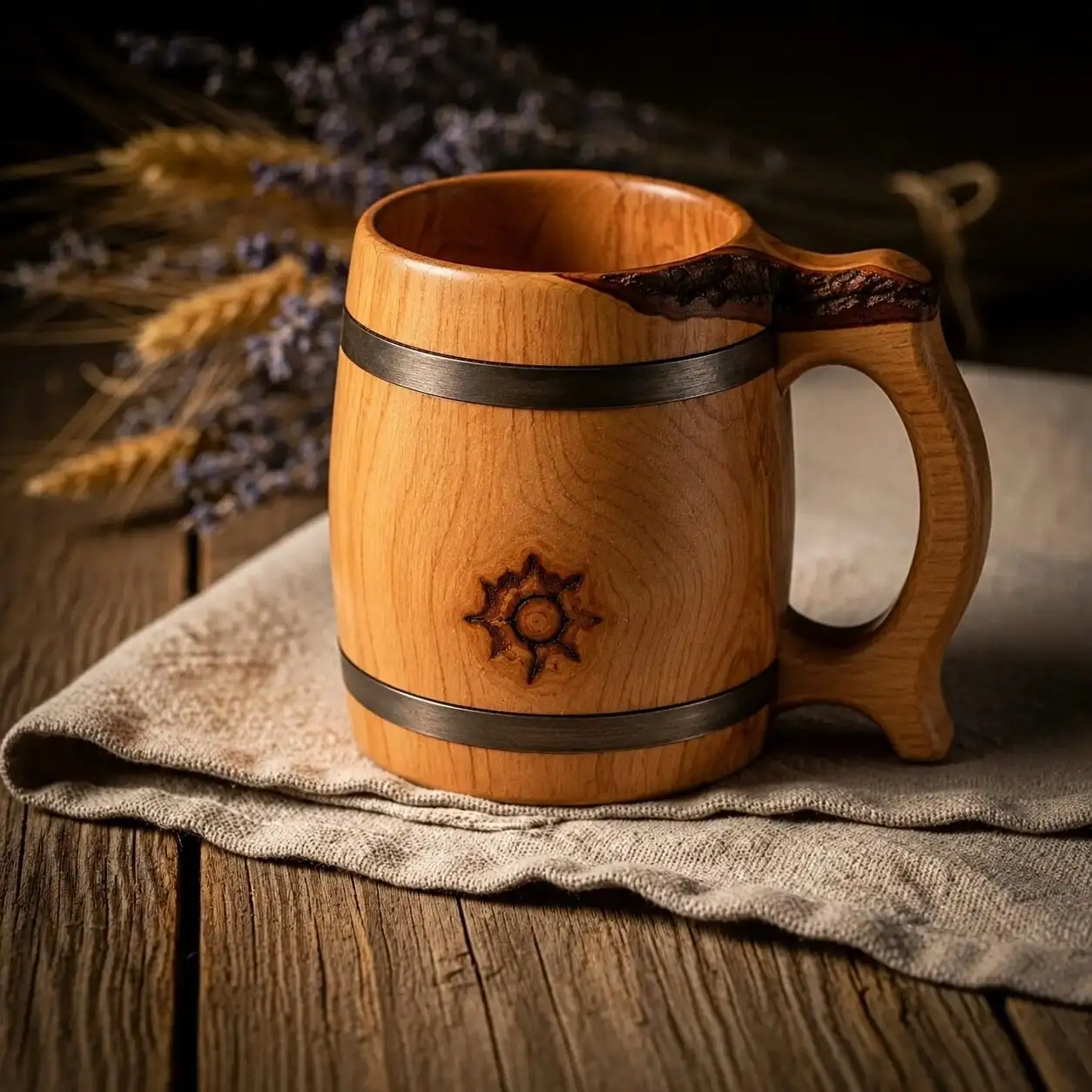 Authentic UK Wooden Beer Mug